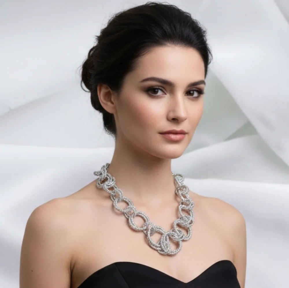 Beautiful Silver  Necklace